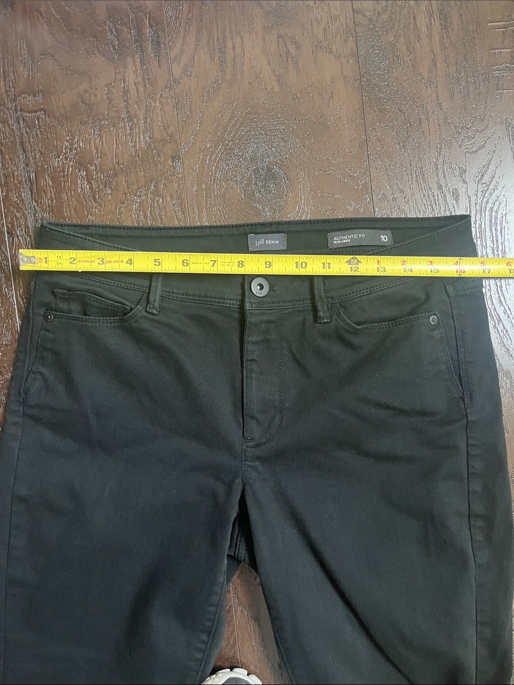 J Jill Denim authentic fit slim ankle black jeans size 10 - Picture 5 of 6